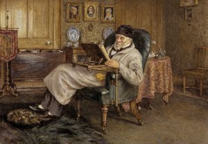 Thomas Carlyle, 1795 - 1881. Historian and Essayist by Helen Allingham